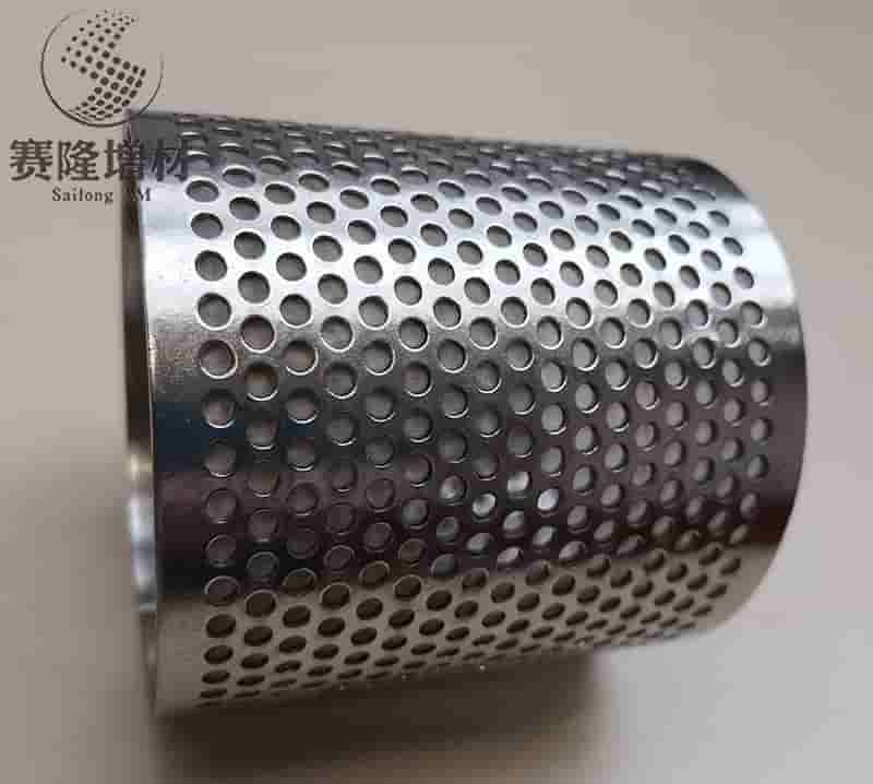 Stainless Steel and Titanium Round Perforated Mesh Filter for Metallurgy Industry