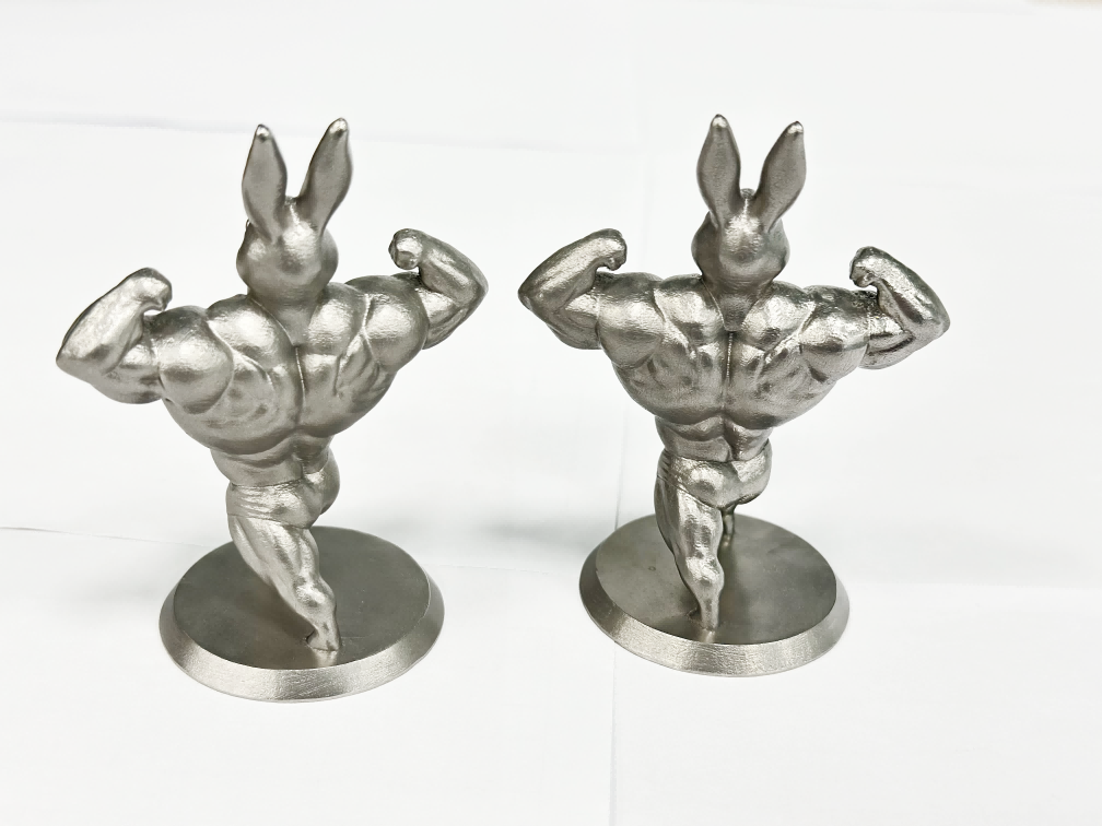 3D Printed Stainless Steel Muscle Rabbit